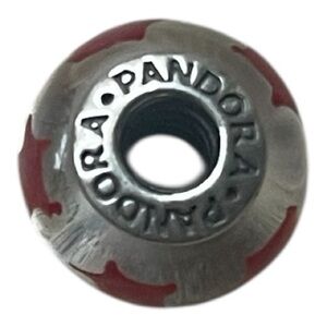 Authentic Pandora 790906 Cinnamon Stars Murano Glass Bead Charm